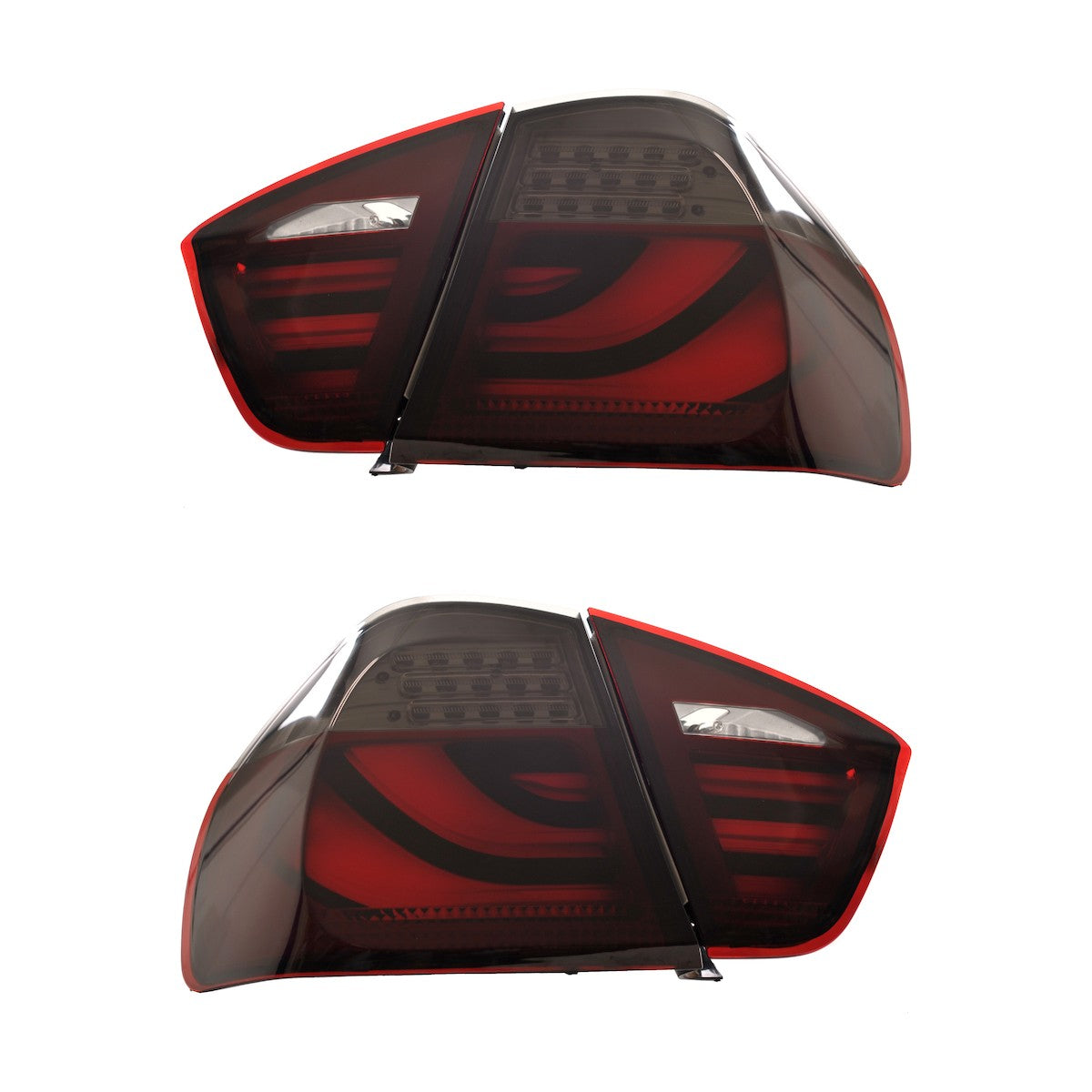 LED Leiste Rot Rauch Rücklichter passend für BMW 3er E90 Limousine 2005-2008