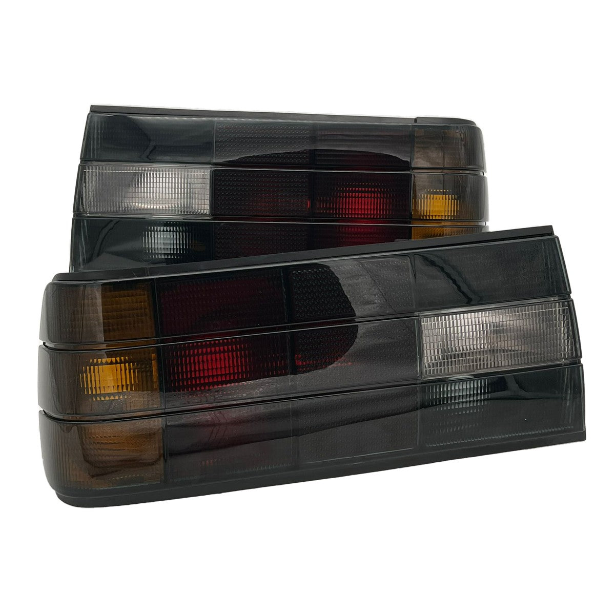 Schwarze Rauch Rücklichter passend für BMW 3er E30 Facelift 1988-1991