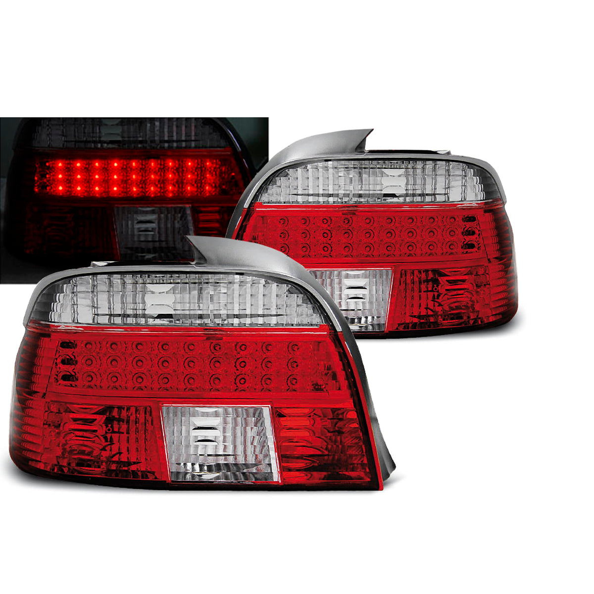 LED Rücklichter Rot Weiß passend für BMW E39 09.95-08.00