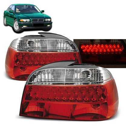 LED Rücklichter Rot Weiß passend für BMW E38 06.94-07.01