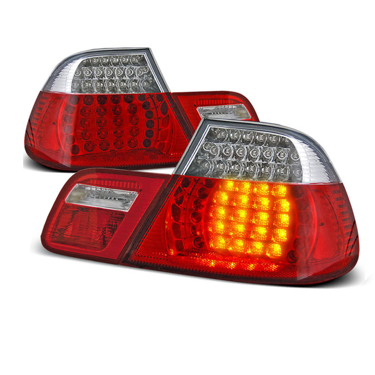 LED Rücklichter Rot Weiß passend für BMW E46 04.99-03.03 Coupé