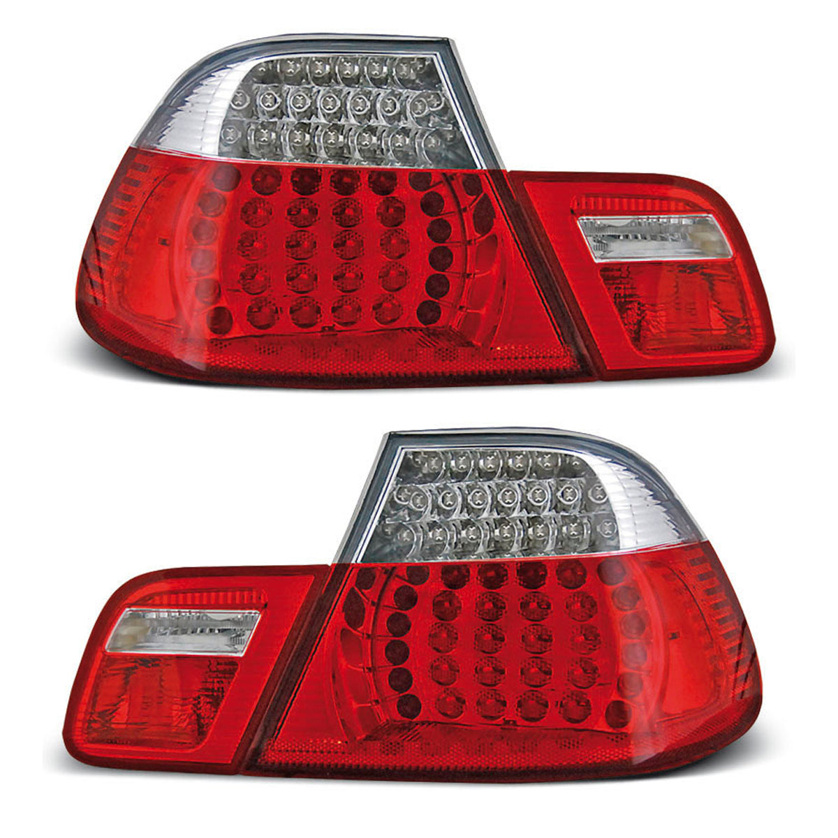 LED Rücklichter Rot Weiß passend für BMW E46 04.99-03.03 Coupé