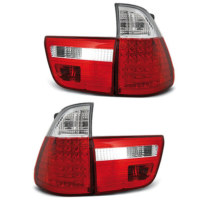 LED Rücklichter Rot Weiß passend für BMW X5 E53 09.99-10.03