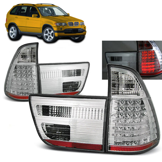 LED Rücklichter Chrom passend für BMW X5 E53 09.99-10.03