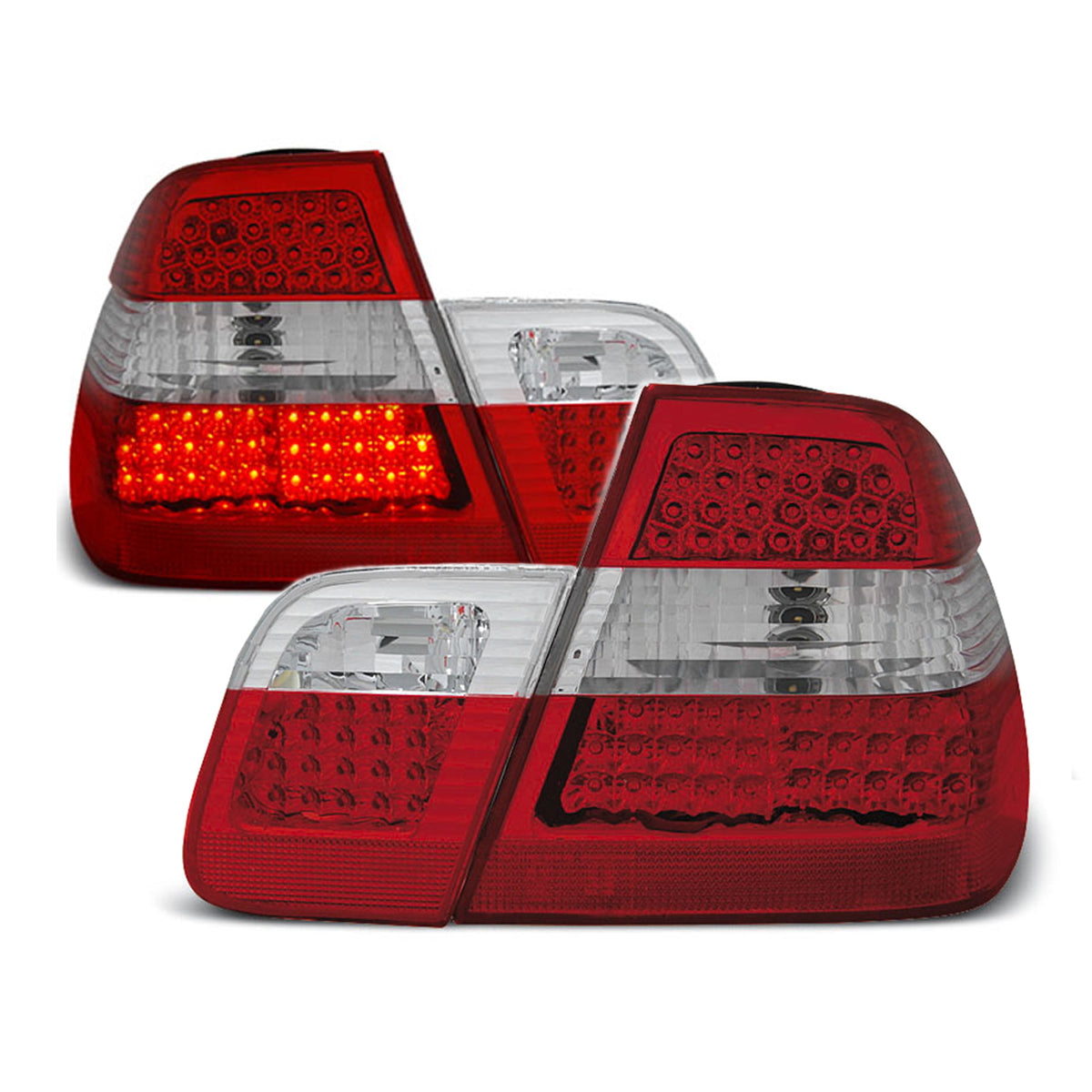 LED Rücklichter Rot Weiß passend für BMW E46 05.98-08.01 Limousine