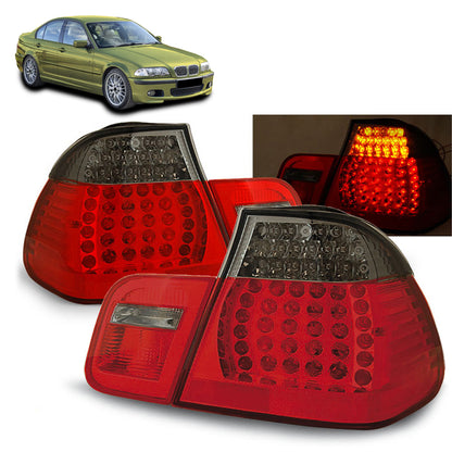 LED Rücklichter Rot Rauch passend für BMW E46 05.98-08.01 Limousine