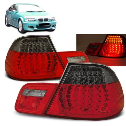 LED Rücklichter Rot Rauch passend für BMW E46 04.99-03.03 Coupé