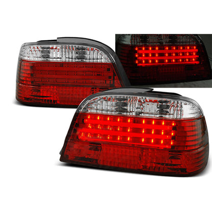 LED Leistenrücklichter Rot Weiß passend für BMW E38 06.94-07.01