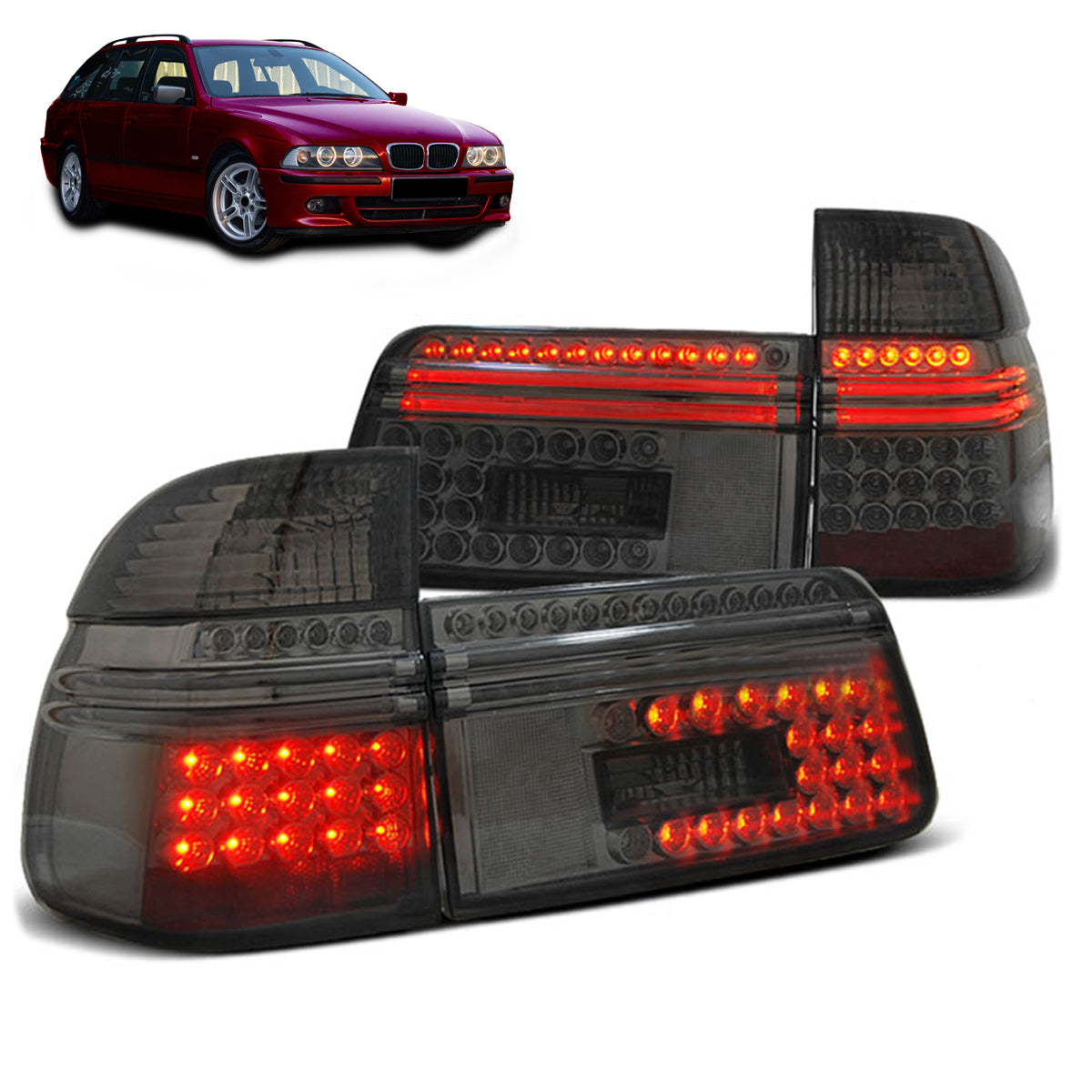LED Rücklichter Rauch passend für BMW E39 97-08.00 Touring