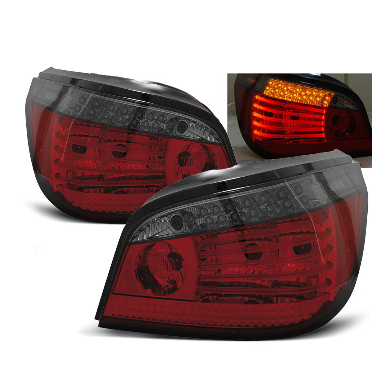 LED Rücklichter Rot Rauch passend für BMW E60 07.03-07