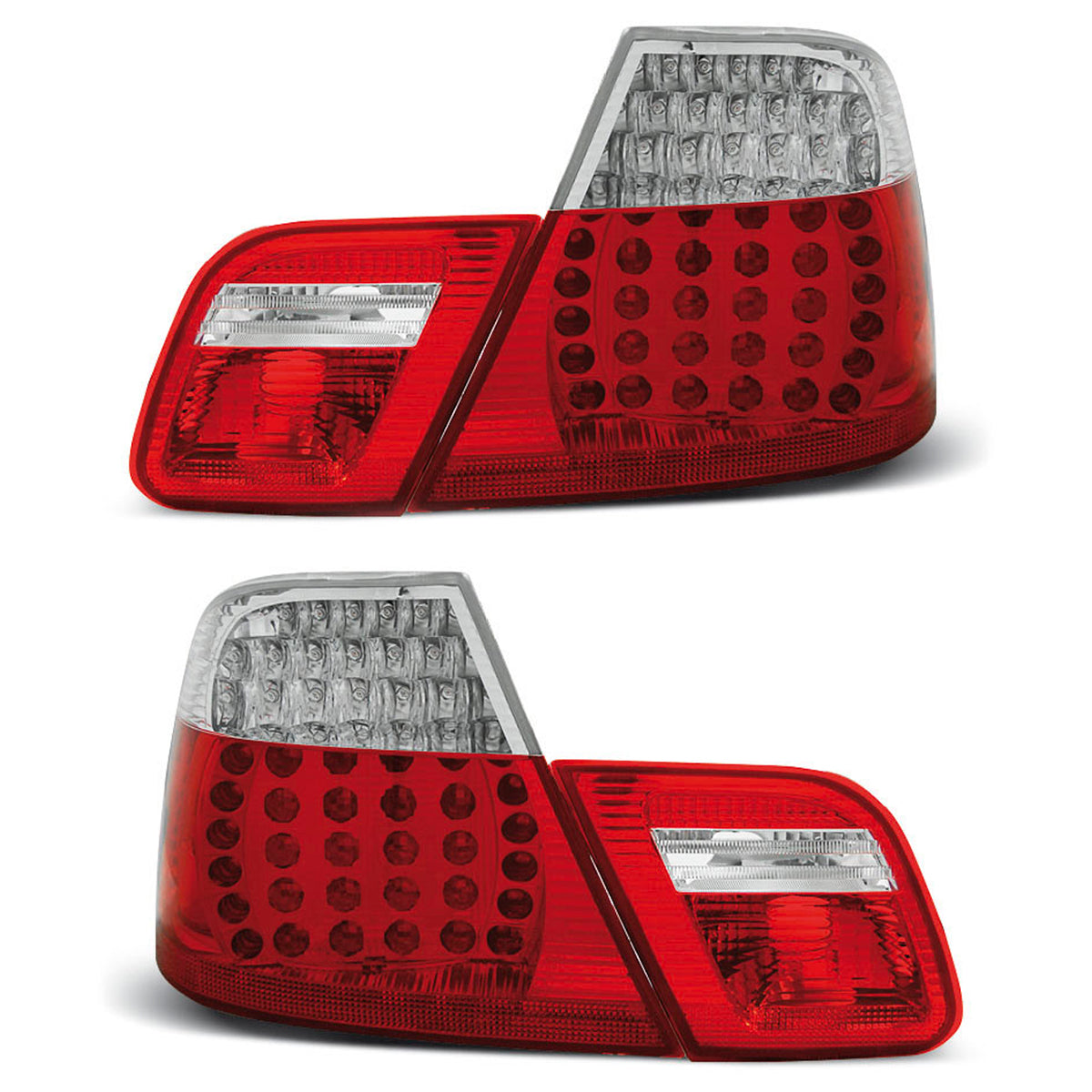 LED Rücklichter Rot Weiß passend für BMW E46 04.99-03.03 Coupé