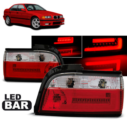 LED Leiste Rücklichter Rot Weiß passend für BMW E36 12.90-08.99 C/C