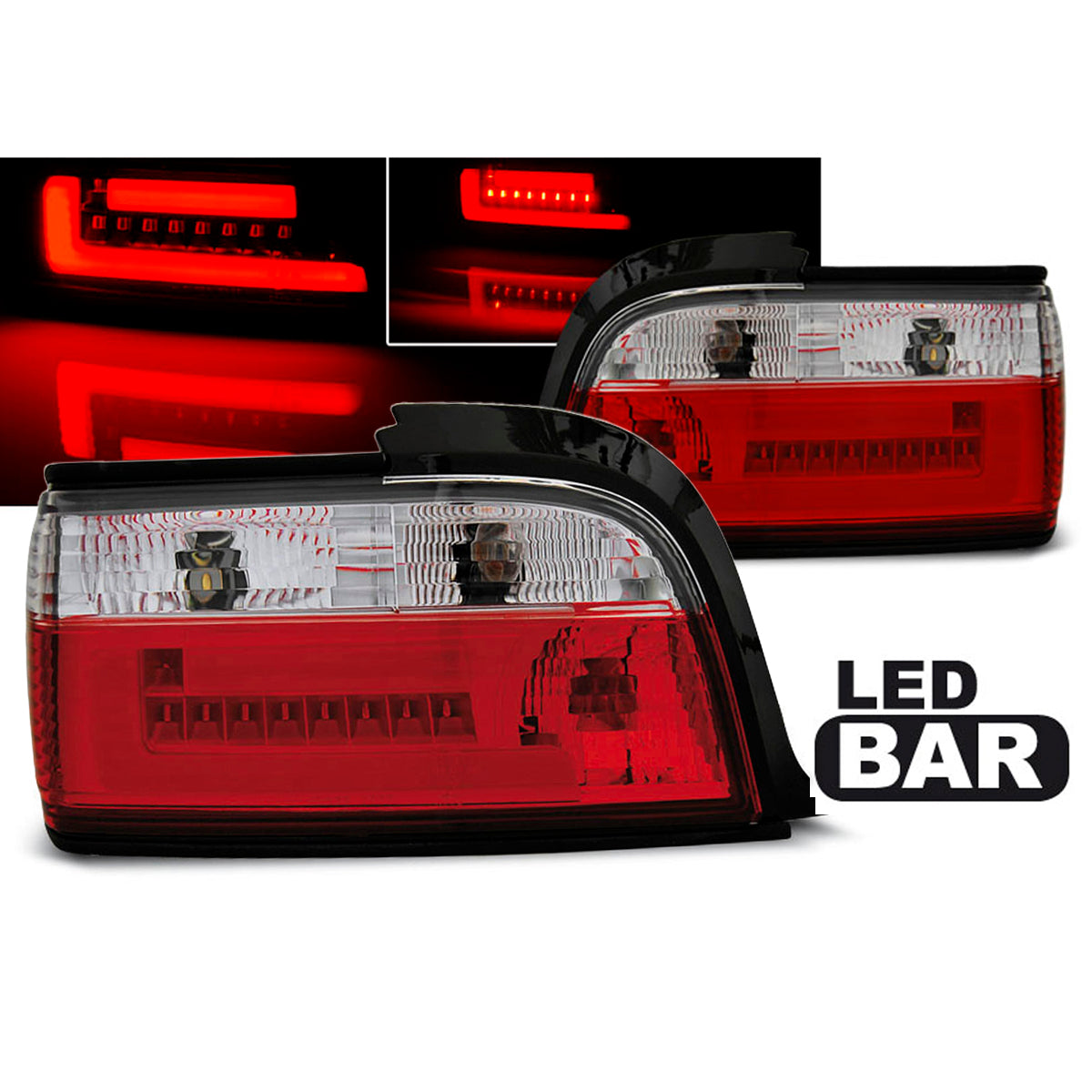 LED Leiste Rücklichter Rot Weiß passend für BMW E36 12.90-08.99 C/C