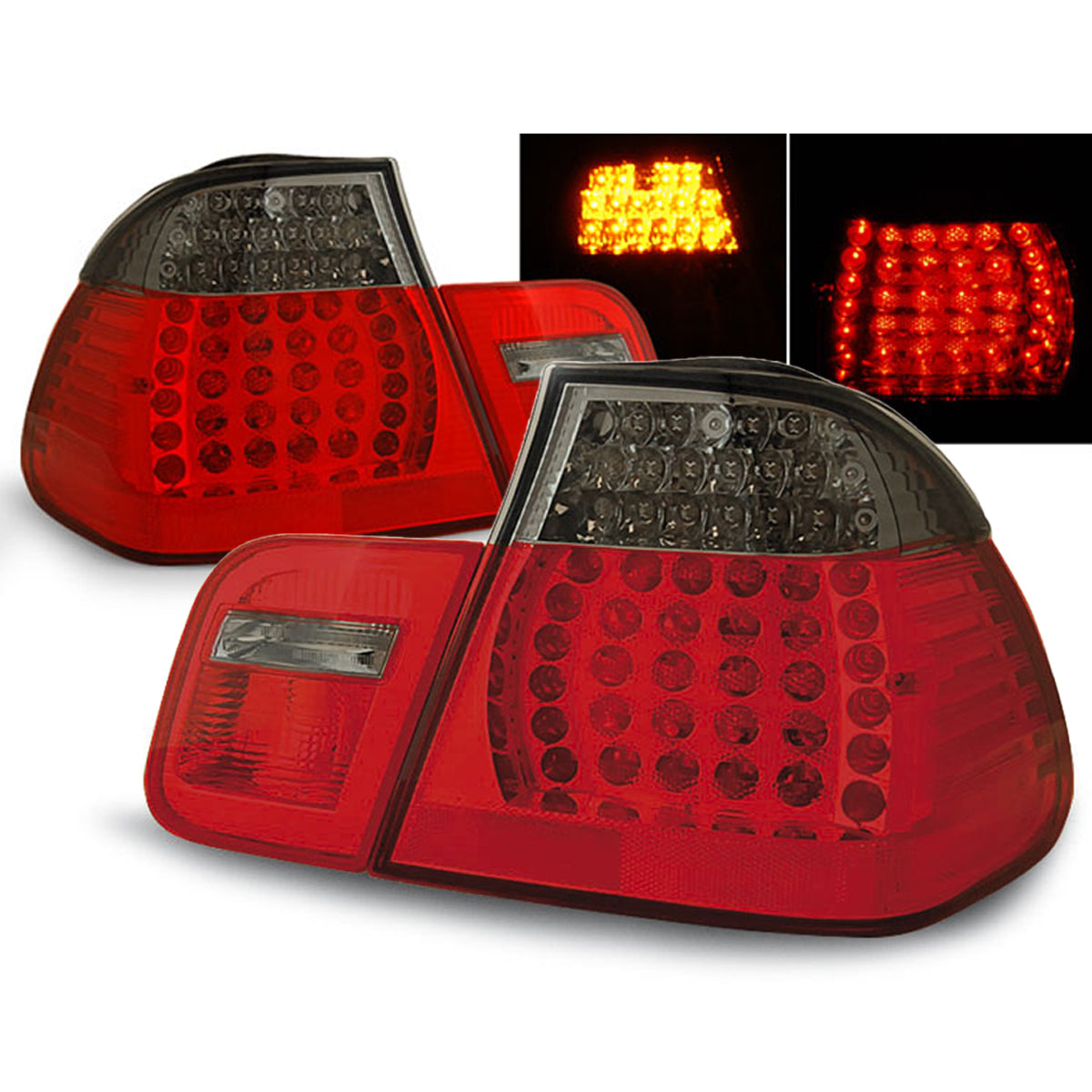 LED Rücklichter Rot Rauch passend für BMW E46 09.01-03.05 Limousine