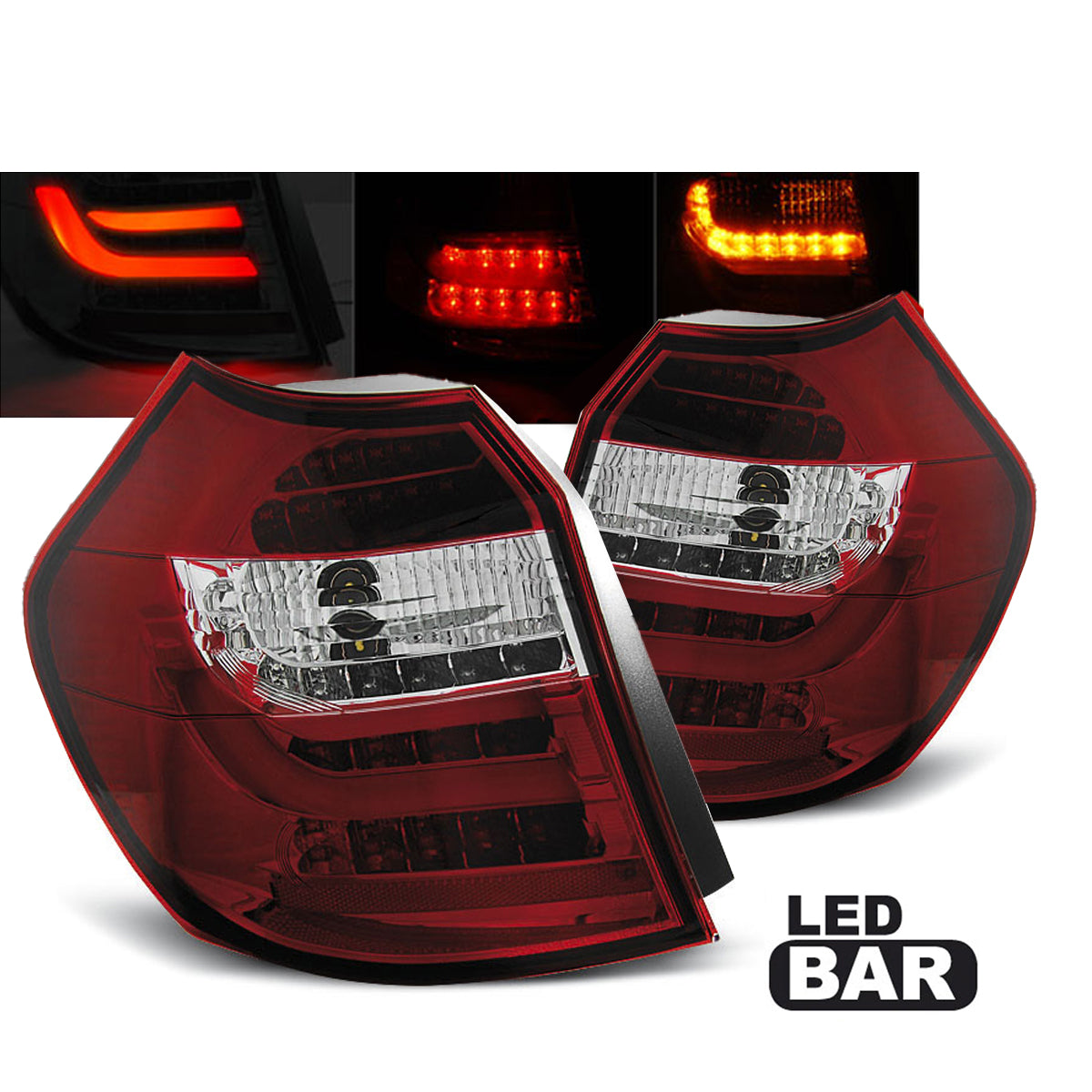 LED Leiste Rücklichter Rot Weiß passend für BMW E87 04-08.07