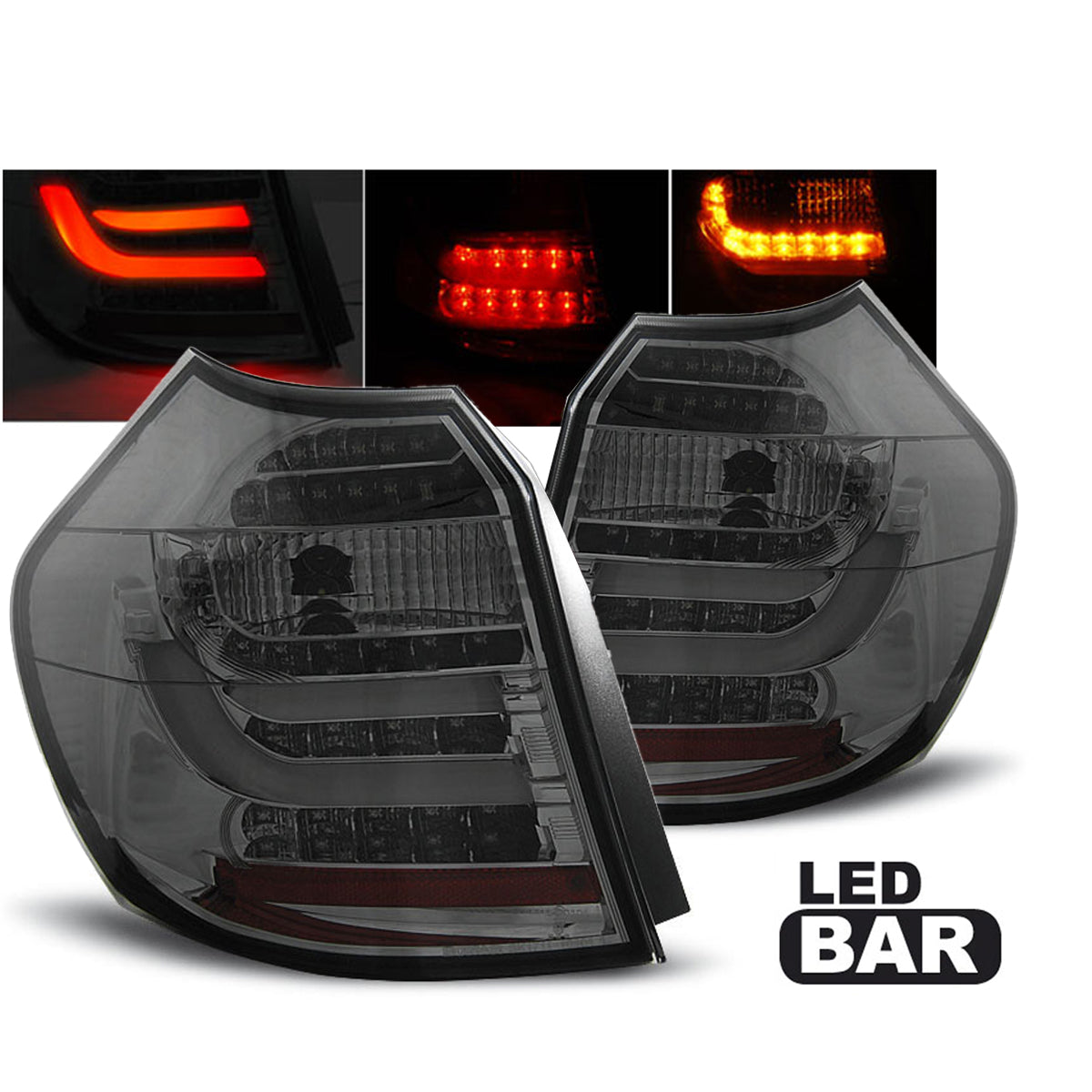 LED Leiste Rücklichter Rauch passend für BMW E87/E81 09.07-11 LCI