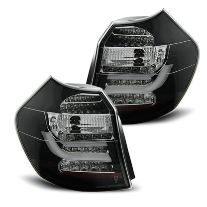 LED Leiste Rücklichter Schwarz passend für BMW E87/E81 09.07-11 LCI Schwarz