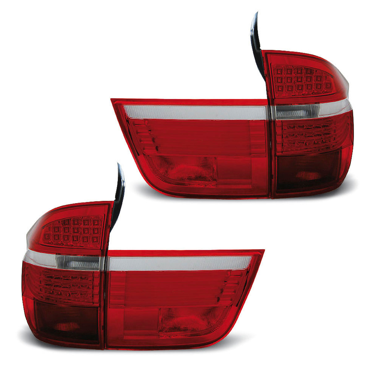 LED Rücklichter Rot Weiß passend für BMW X5 E70 03.07-05.10