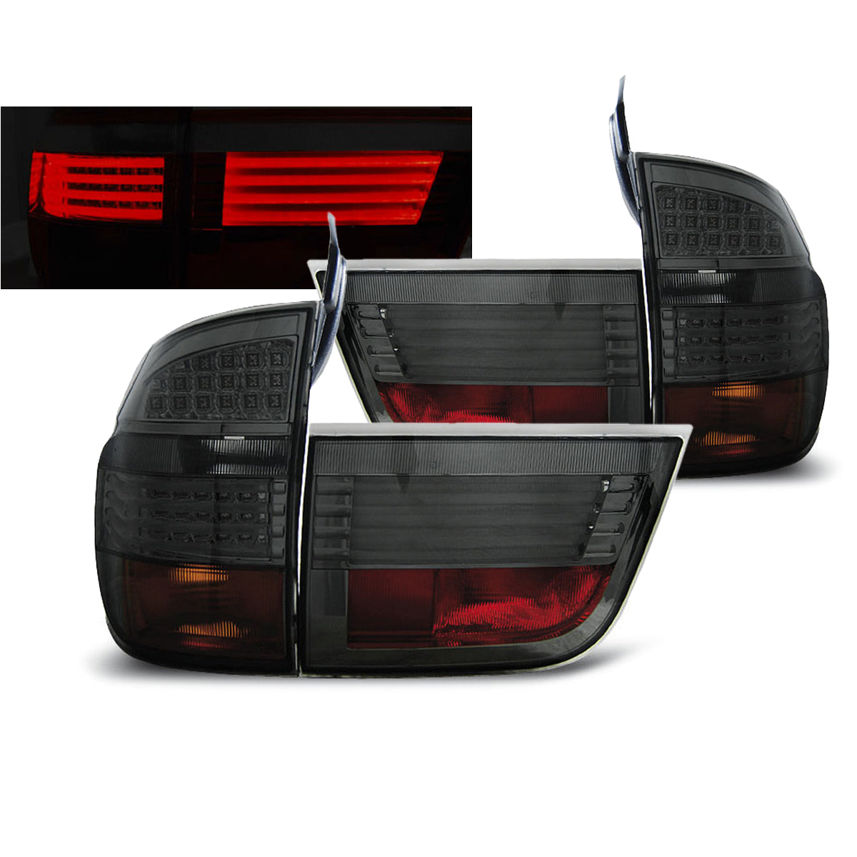 LED Rücklichter Rauch passend für BMW X5 E70 03.07-05.10