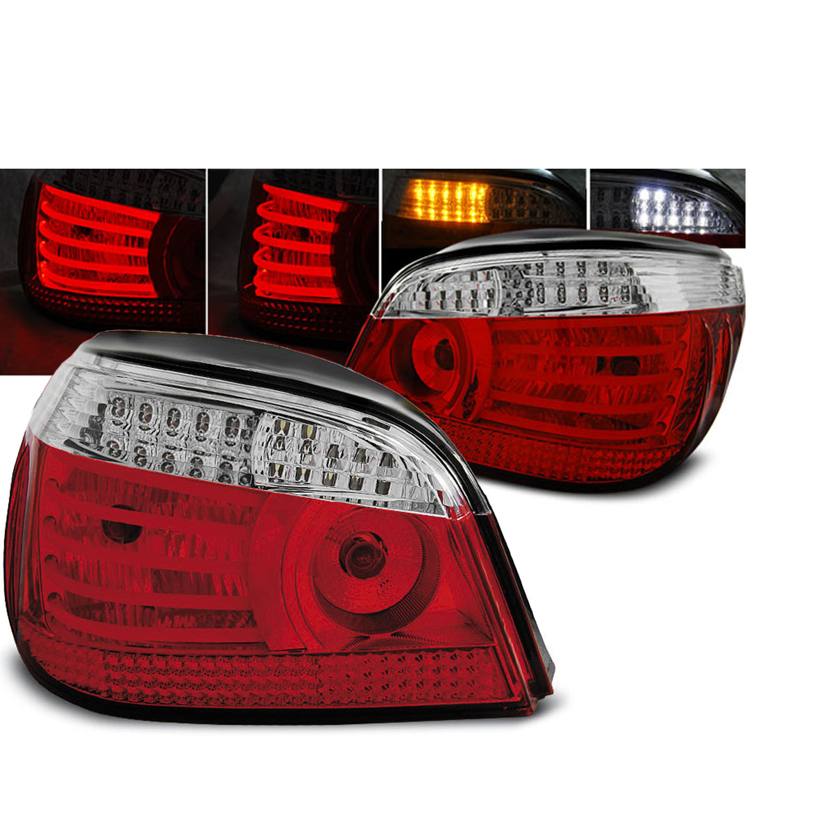 LED Rücklichter Rot Weiß passend für BMW E60 07.03-07