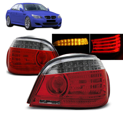 LED Rücklichter Rot Weiß passend für BMW E60 07.03-07