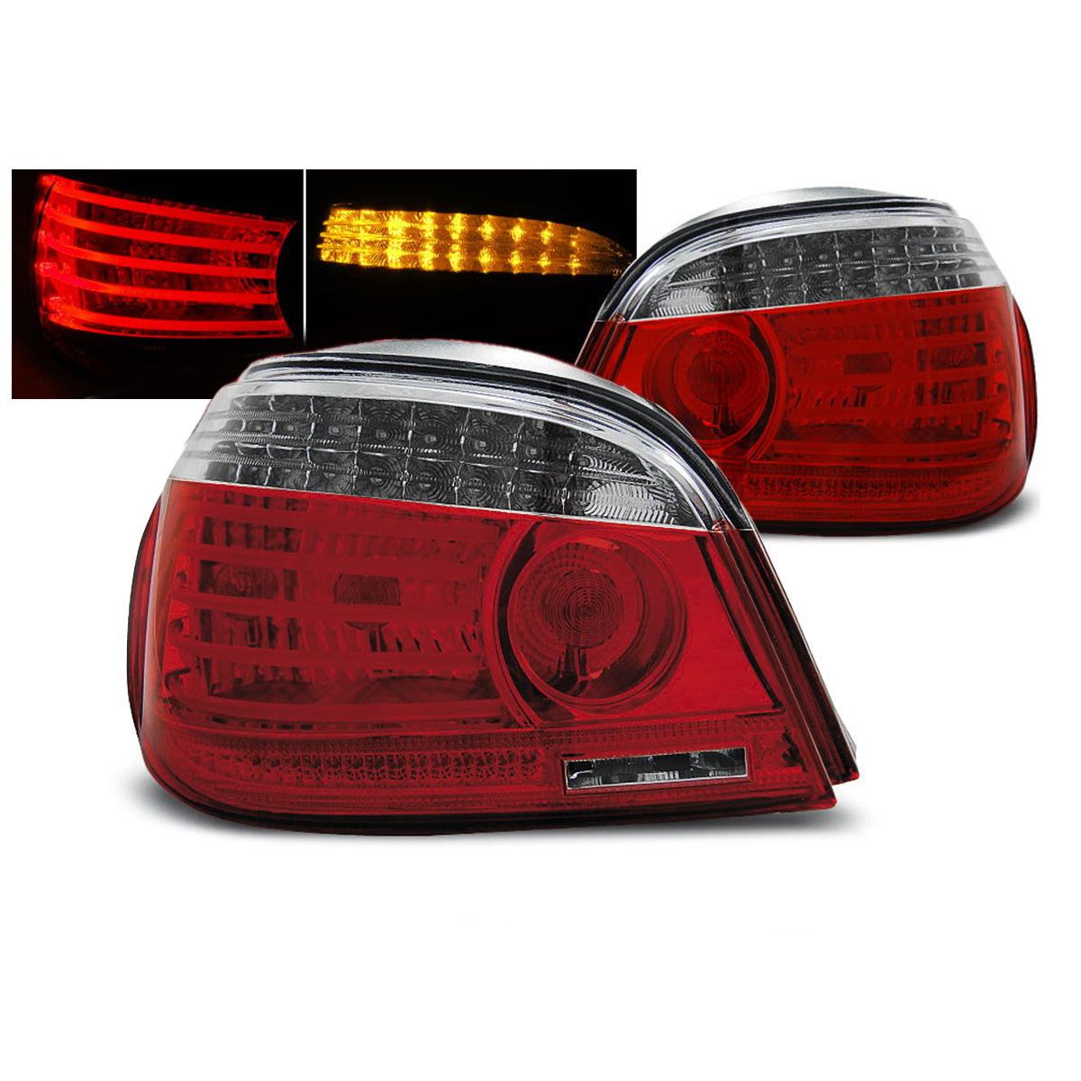 LED Rücklichter Rot Weiß passend für BMW E60 07.03-07
