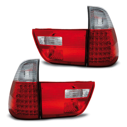 LED Rücklichter Rot Weiß passend für BMW X5 E53 09.99-06