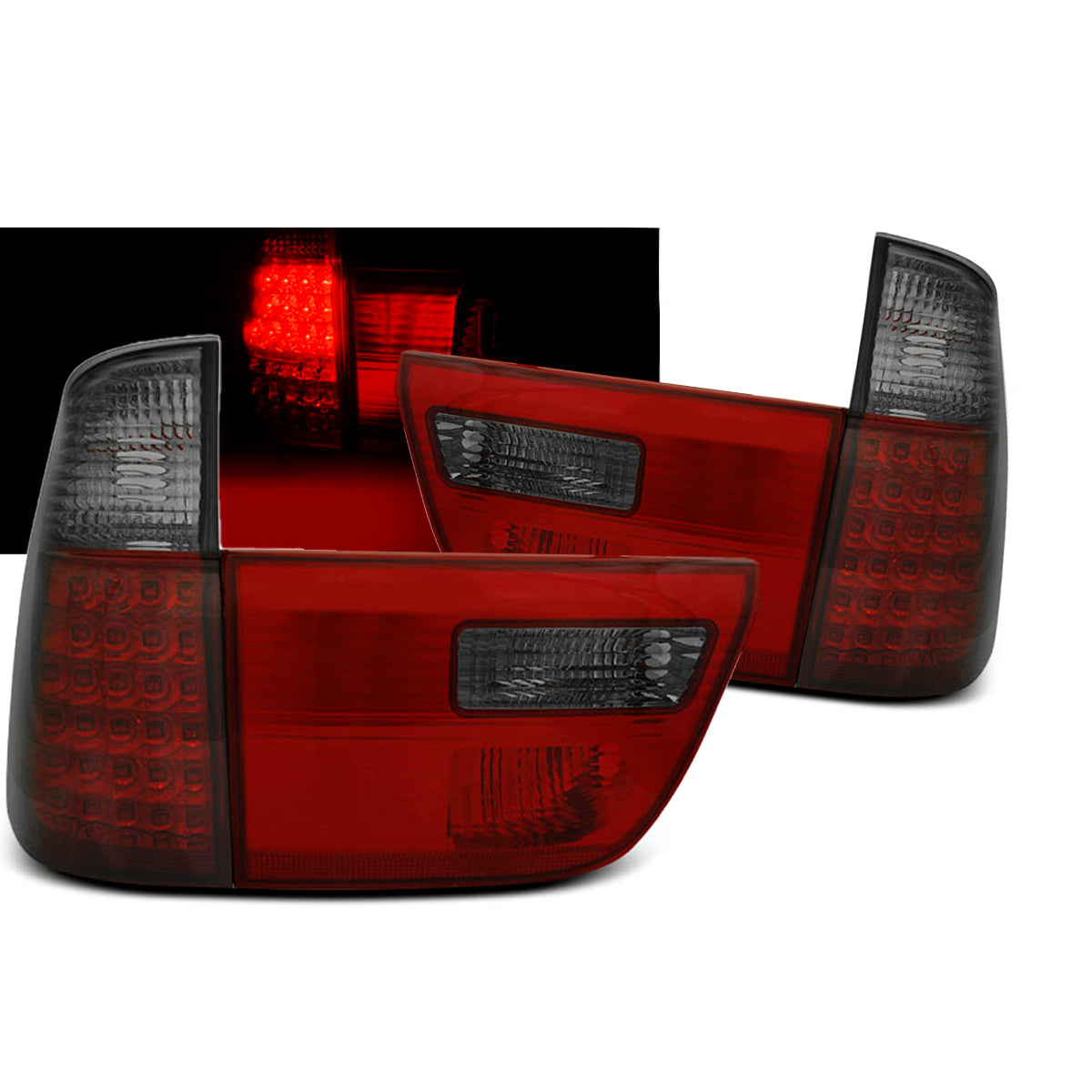 LED Rücklichter Rot Rauch passend für BMW X5 E53 09.99-06