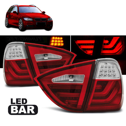 LED Leisten Rücklichter Rot Weiß passend für BMW E91 05-08