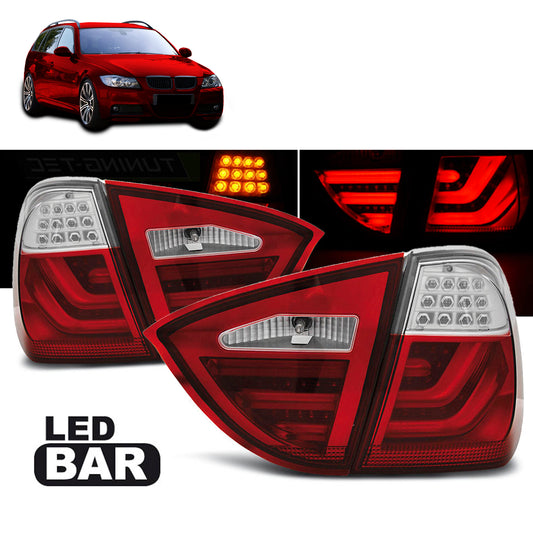LED Leisten Rücklichter Rot Weiß passend für BMW E91 05-08