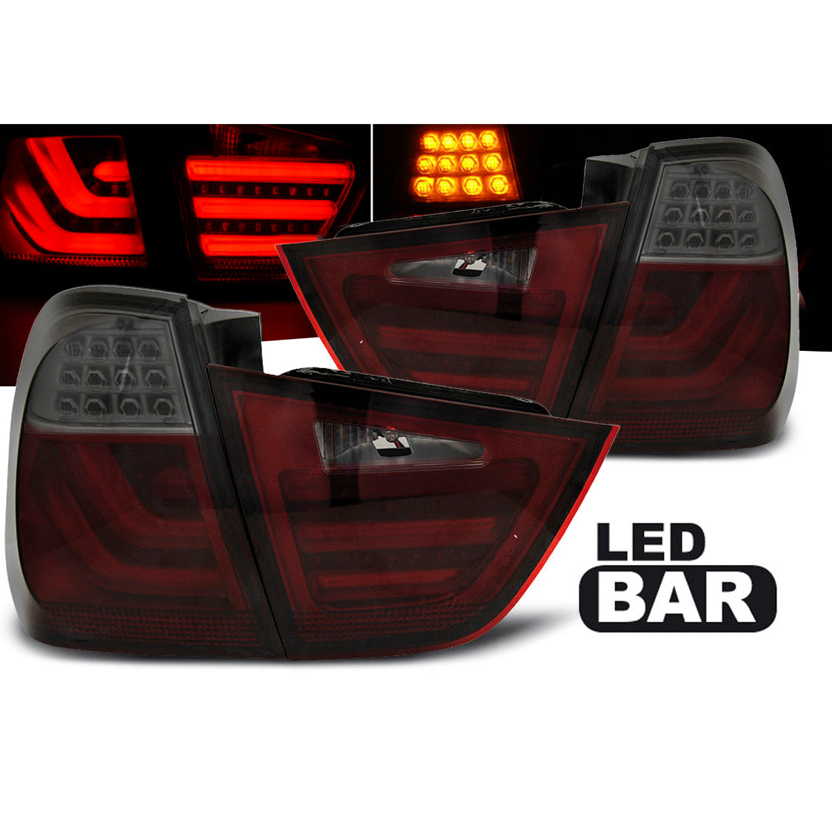 LED Leisten Rücklichter Rot Rauch passend für BMW E91 09-11