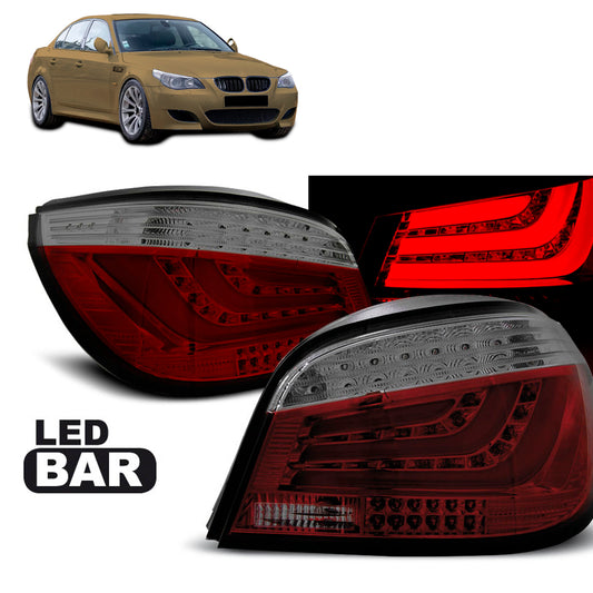 LED Leisten Rücklichter Rot Rauch passend für BMW E60 07.03-02.07