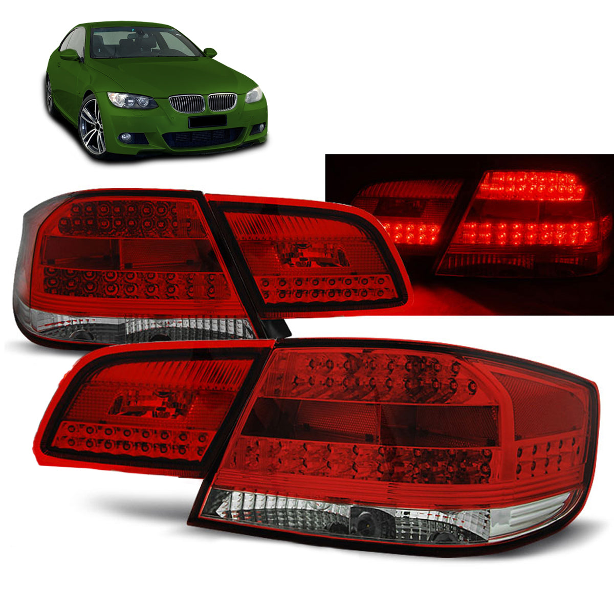 LED Rücklichter Rot Weiß passend für BMW E92 09.06-03.10
