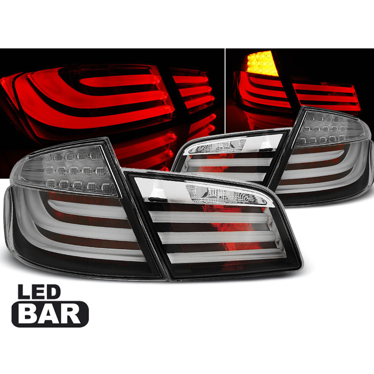 LED BAR Rücklichter Schwarz passend für BMW F10 10-07.13