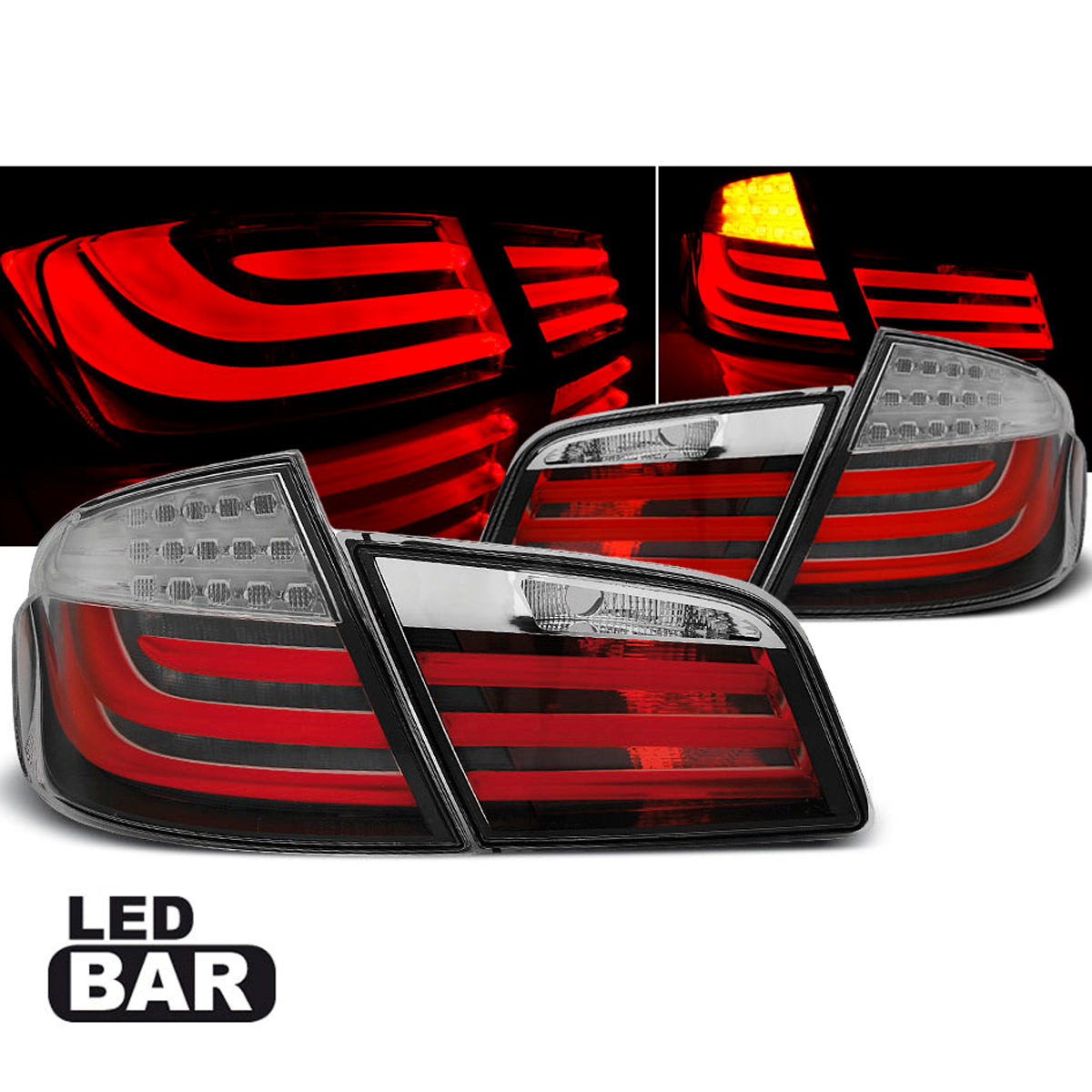 LED BAR Rücklichter Rot Weiß passend für BMW F10 10-07.13