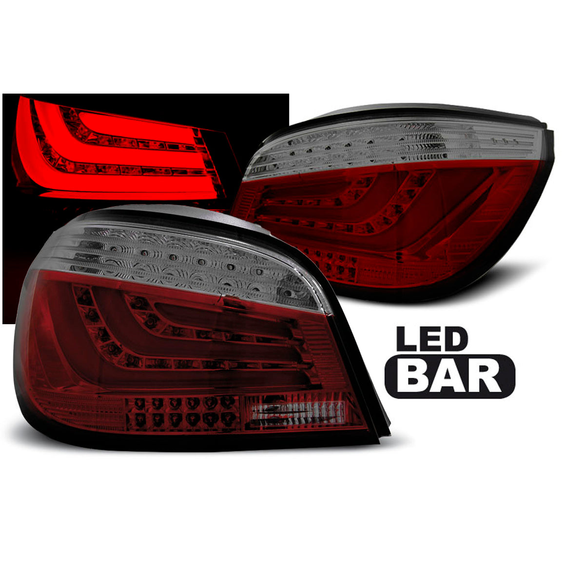 LED BAR Rücklichter Rot Smoke passend für BMW E60 03.07-12.09