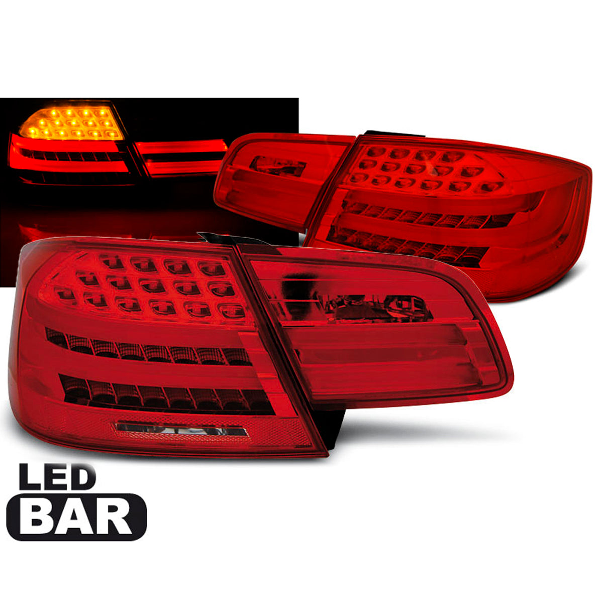 LED BAR Rücklichter Rot Weiß passend für BMW E92 09.06-03.10