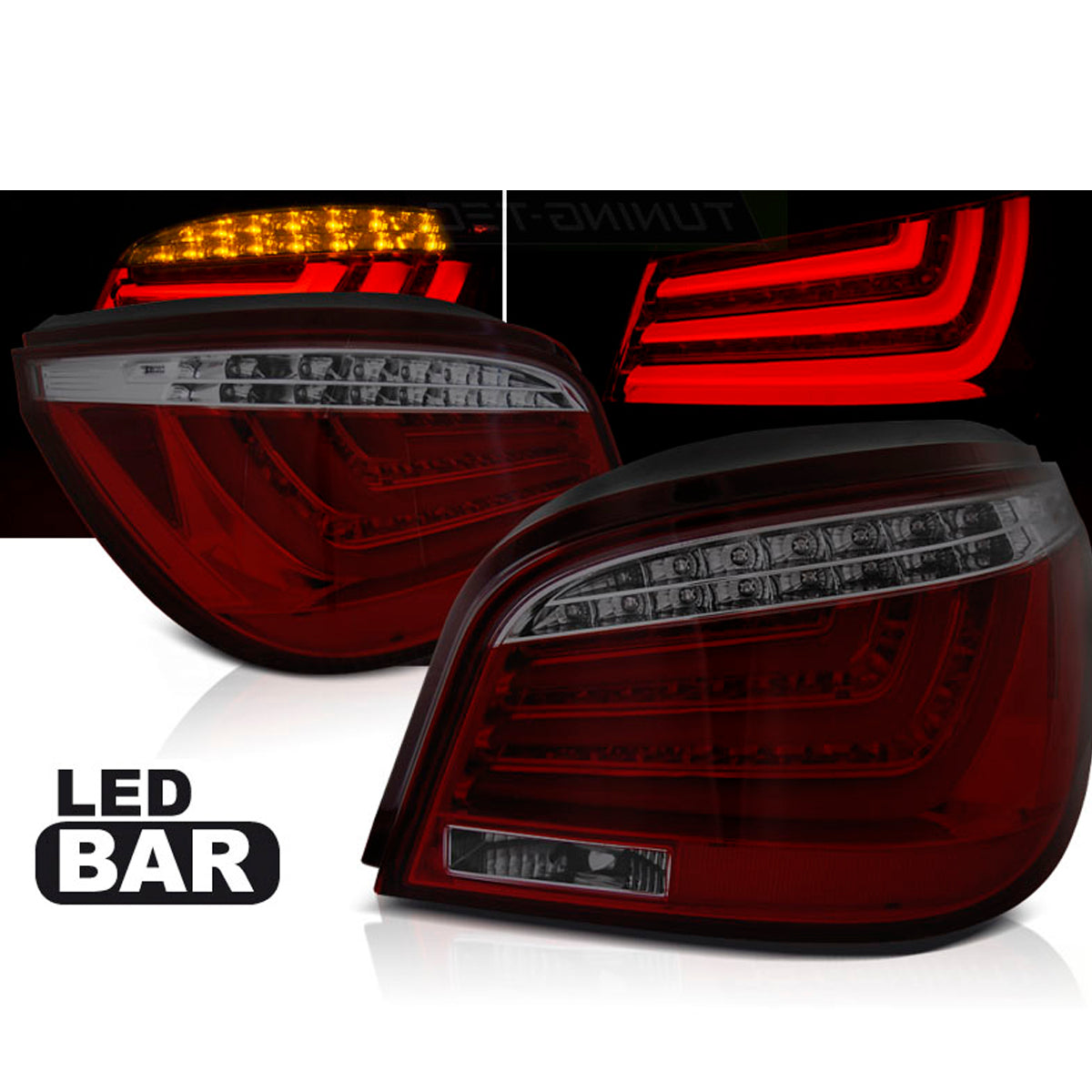 LED BAR Rücklichter Rot Smoke passend für BMW E60 07.03-02.07