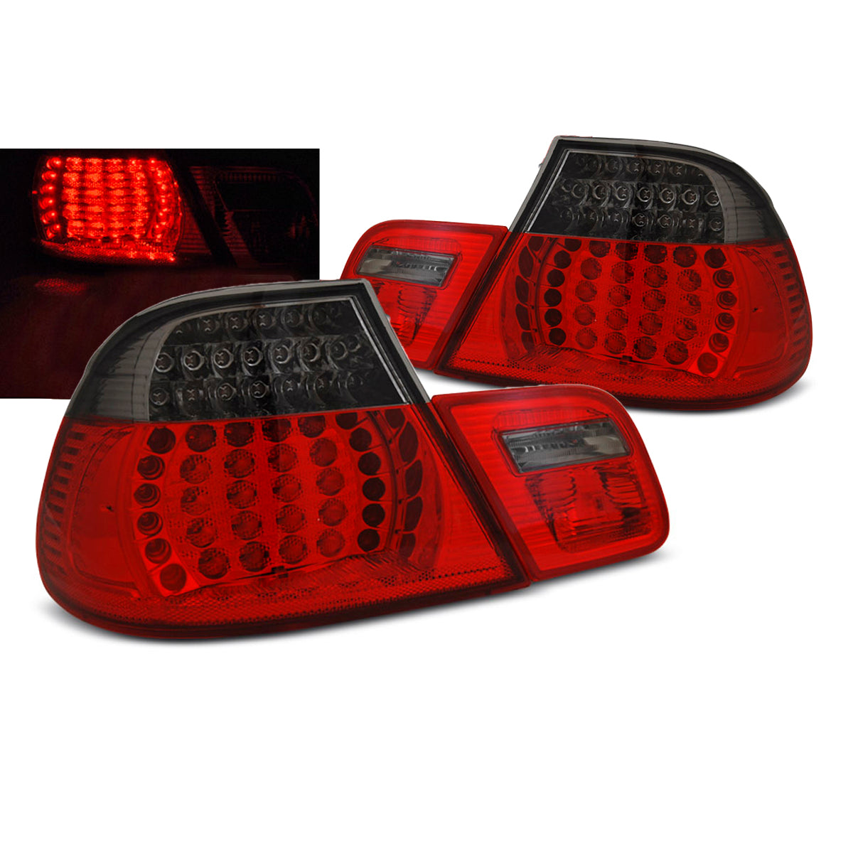 LED Rücklichter Rot Smoke passend für BMW E46 04.03-06 COUPE