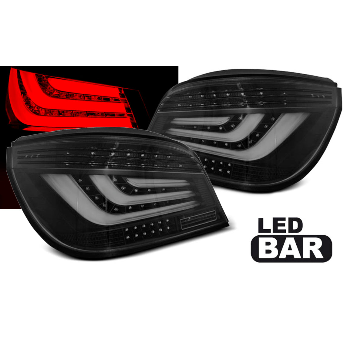 LED BAR Rücklichter Schwarz passend für BMW E60 LCI 03.07-12.09