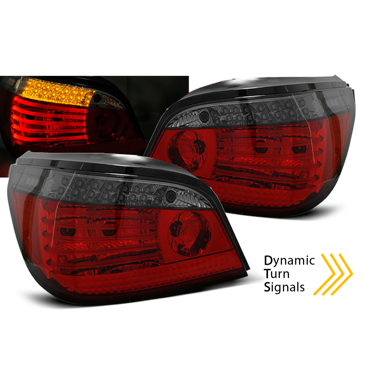 LED Rücklichter Rot Rauch SEQ passend für BMW E60 LCI 03.07-12.09