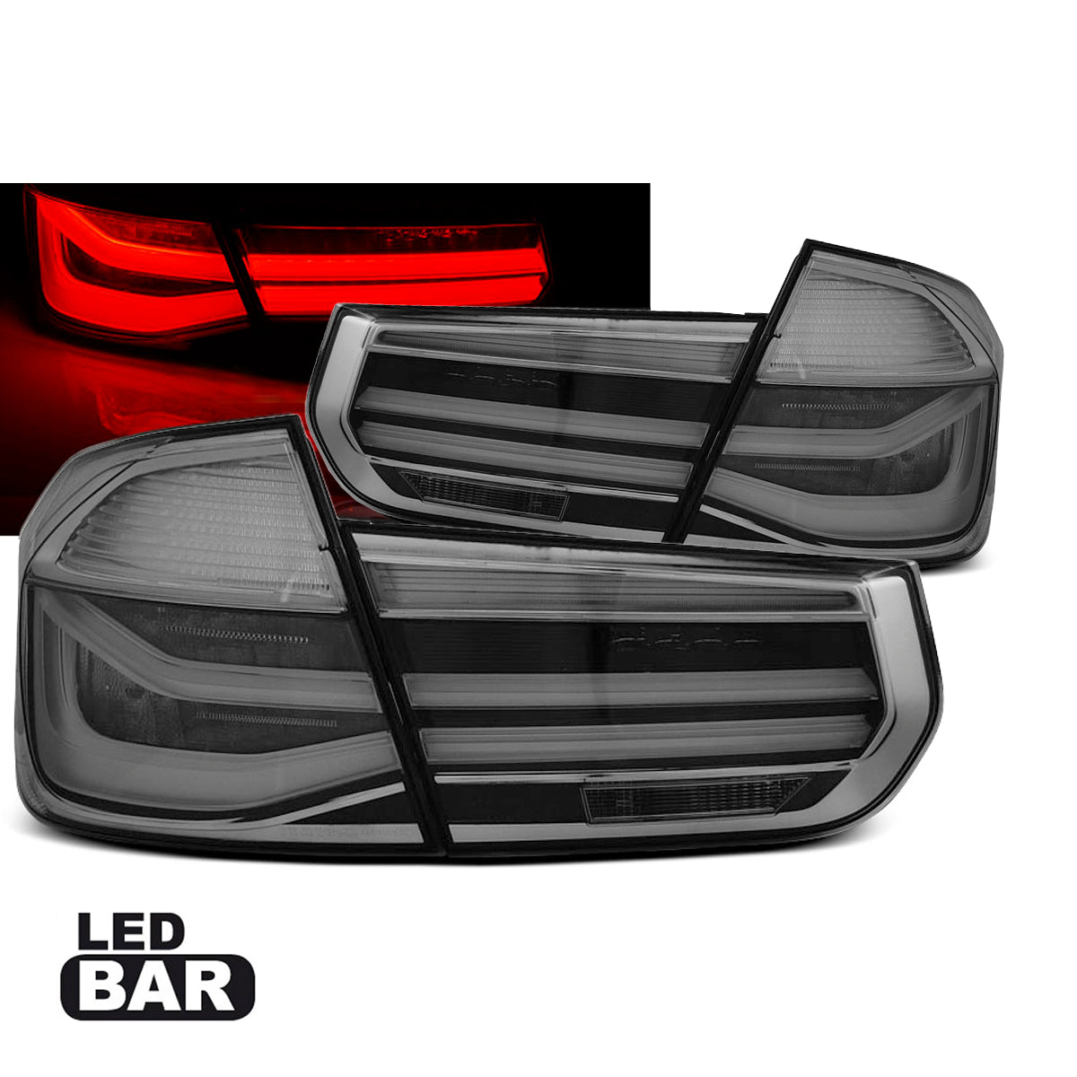 LED BAR Rücklichter Rauch passend für BMW F30 11-15