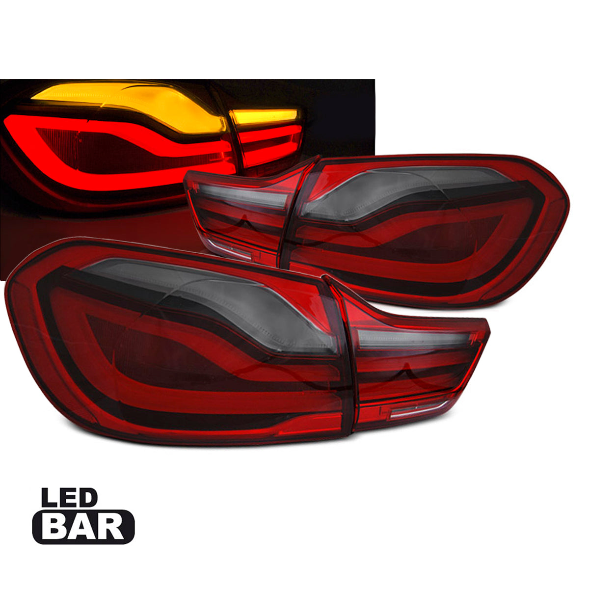 LED BAR Rücklichter Rot Rauch passend für BMW F32/ F33/ F36 13-16
