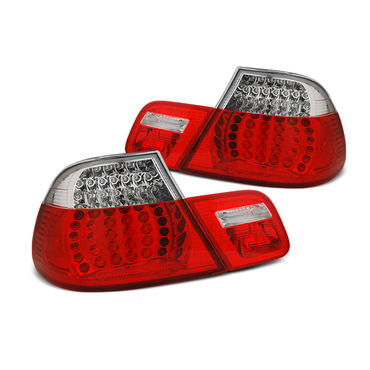 LED Rücklichter Rot Weiß SEQ passend für BMW E46 04.99-03.03 Coupé