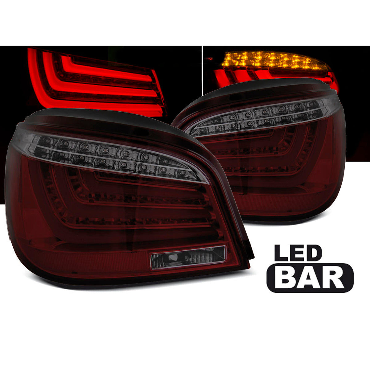 LED BAR Rücklichter Rot Rauch passend für BMW E60 LCI 07-10