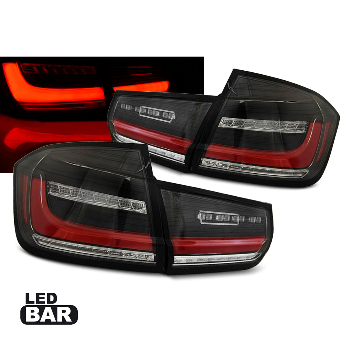 LED BAR SEQ Rücklichter Schwarz passend für BMW F30 11-18