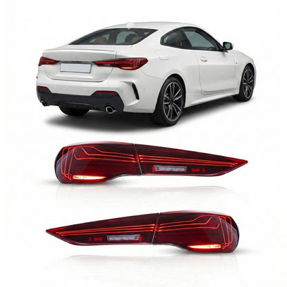 Dynamische LED Laserrücklichter passend für BMW 4er G22 G23 G26 2020-24