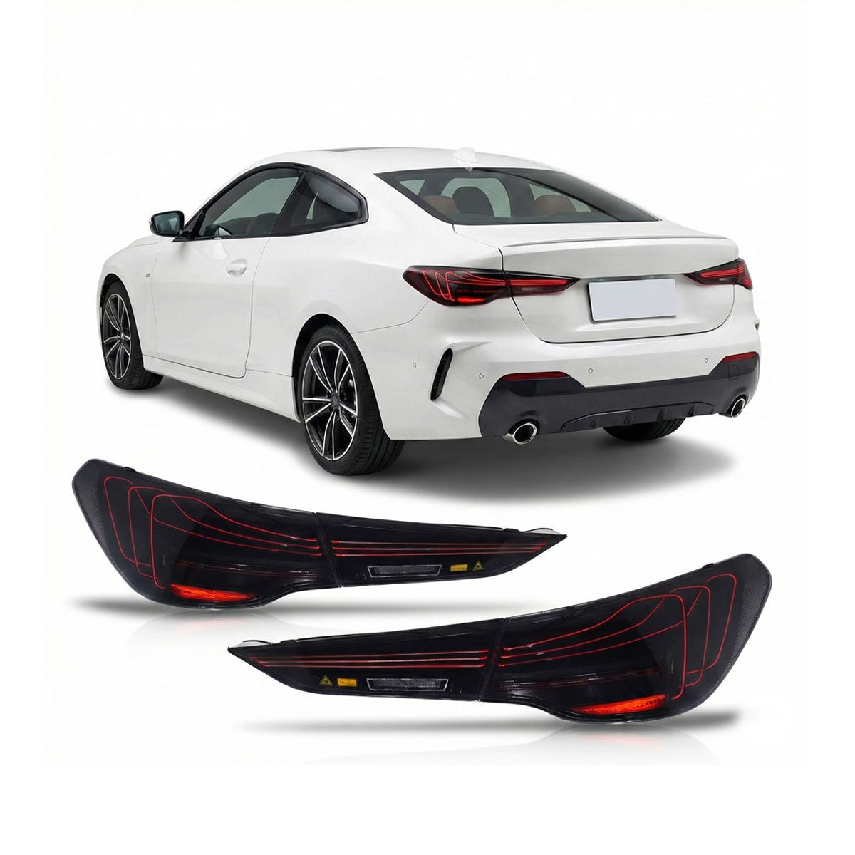 Dynamische LED Rauch-Rücklichter passend für BMW 4er G22 G23 G26 G83 20-24