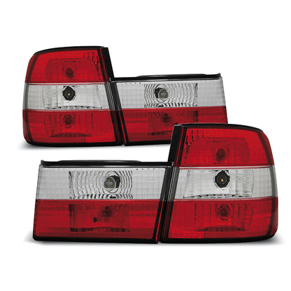 Rücklichter Rot Weiß passend für BMW E34 02.88-12.95 Limousine
