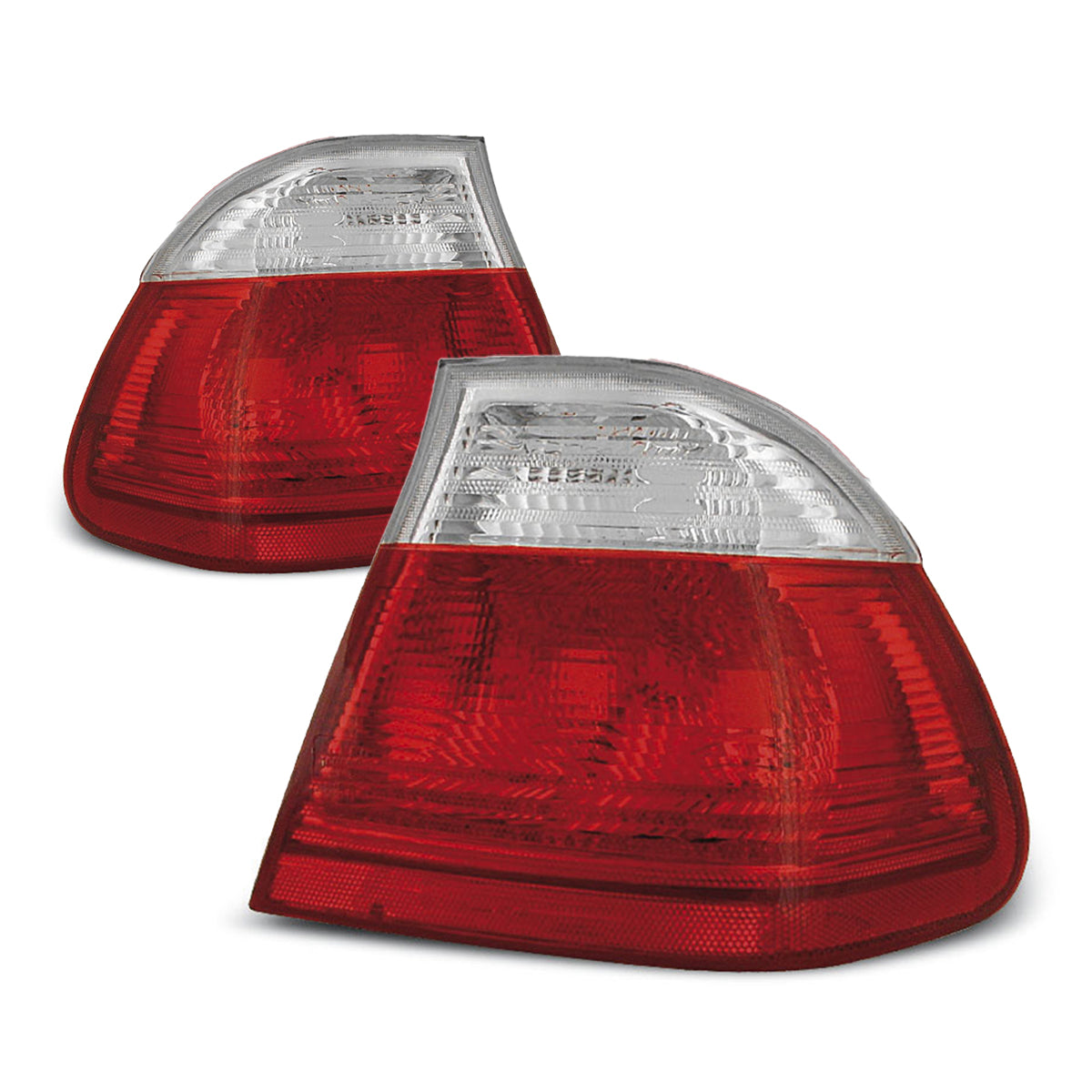 Rücklichter Rot Weiß passend für BMW E46 05.98-08.01 Limousine